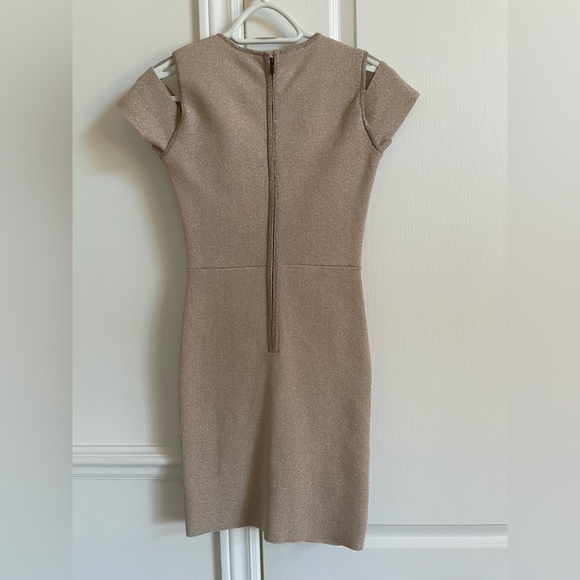 BCBG gold spandex dress - Picture 2 of 3